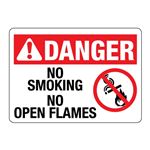 ANSI DANGER No Smoking No Open Flames